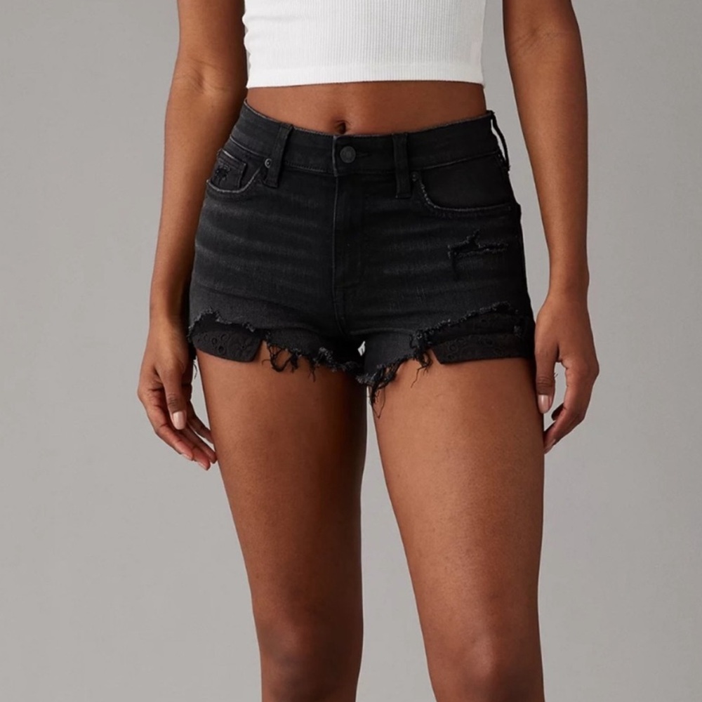 American Eagle Black Jean Shorts